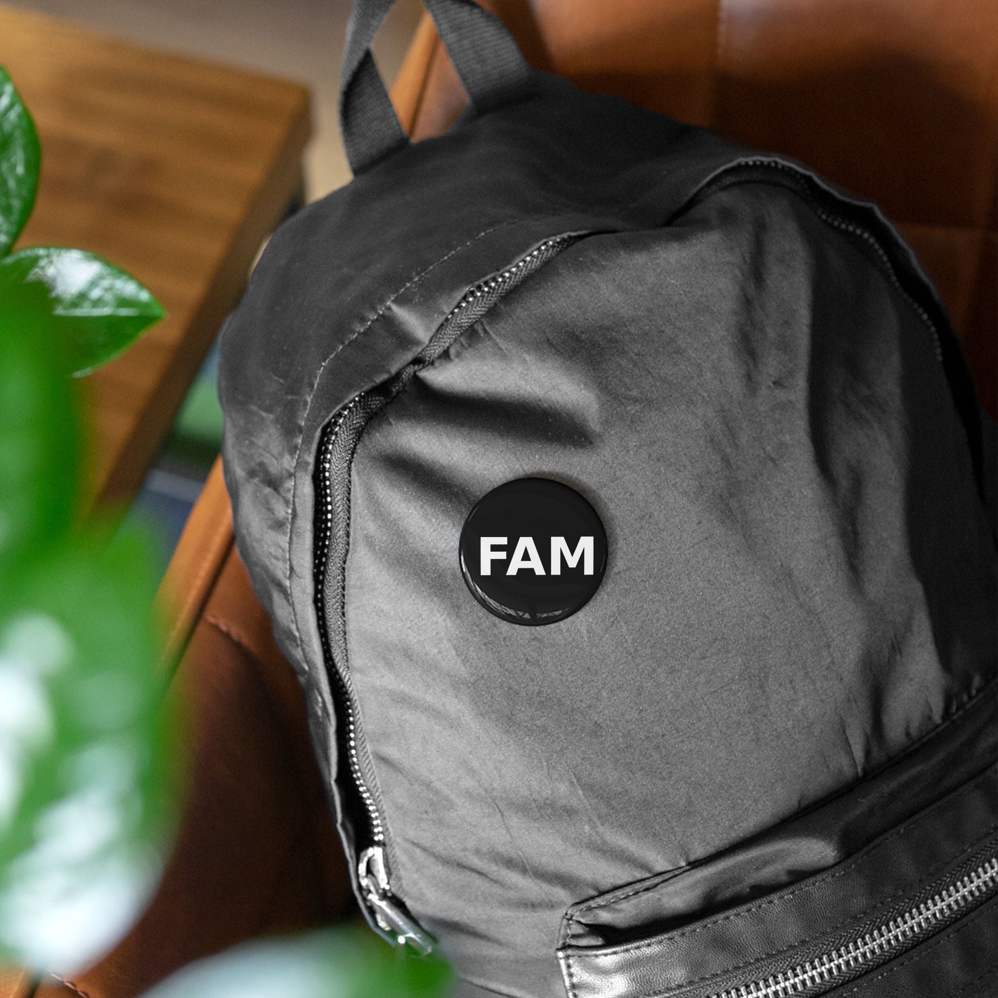 FAM Button Pin | Black
